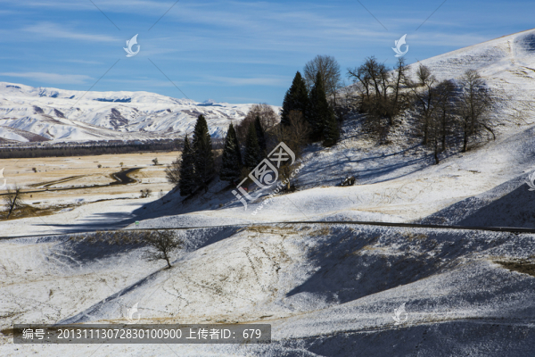 那拉提雪景