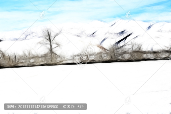 裝飾畫,雪景