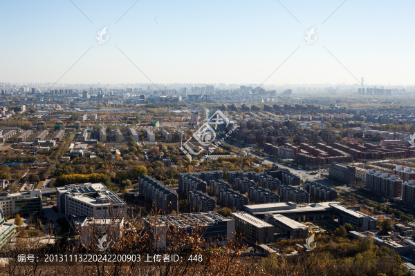 百旺山俯瞰北京城