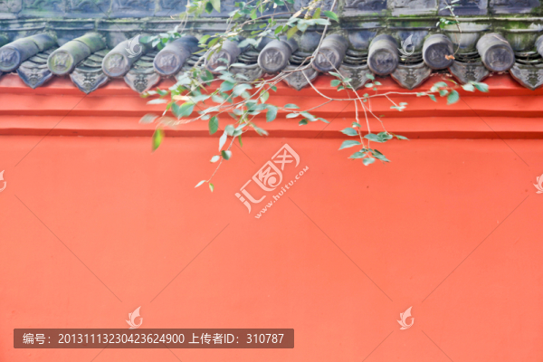 寺廟紅墻