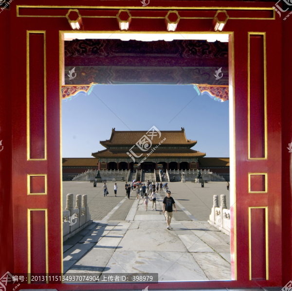 北京故宮太和門和太和殿