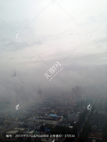 南京,霧,,現(xiàn)代建筑