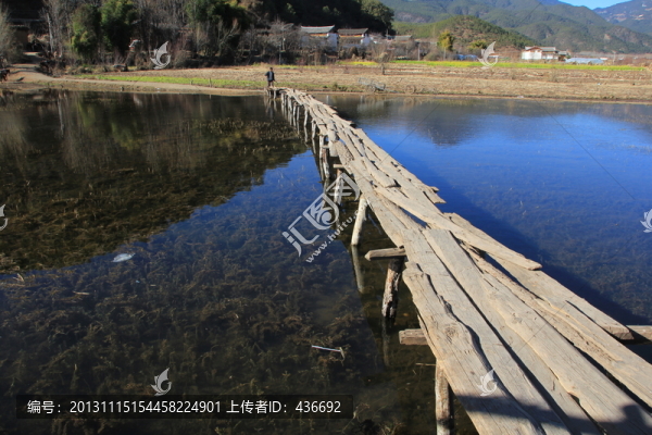 云南麗江木橋