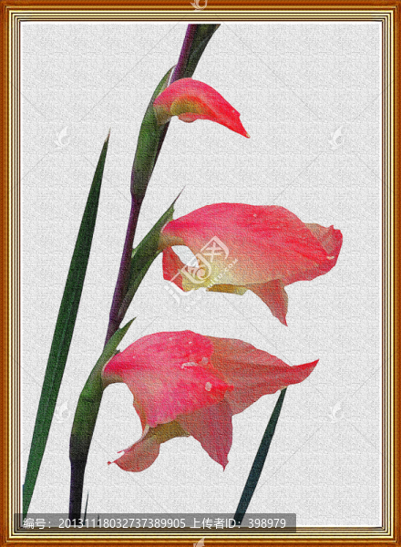 花,裝飾畫,油畫