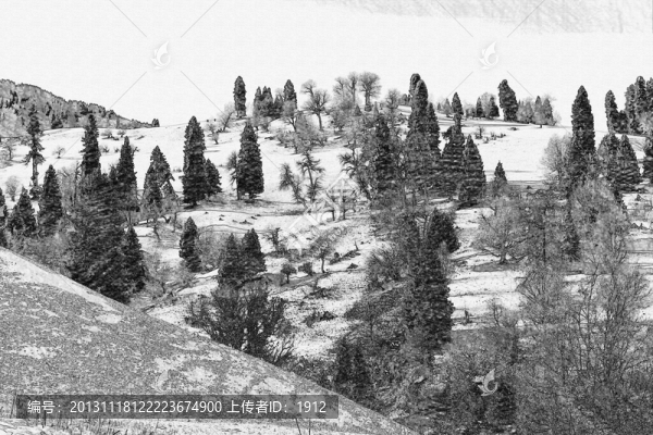 素描,風(fēng)景