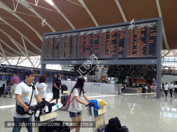 浦東機(jī)場(chǎng),航站樓,室內(nèi),上海