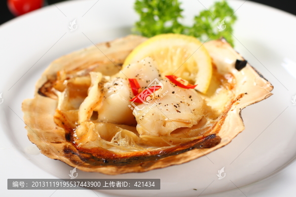 烤扇貝