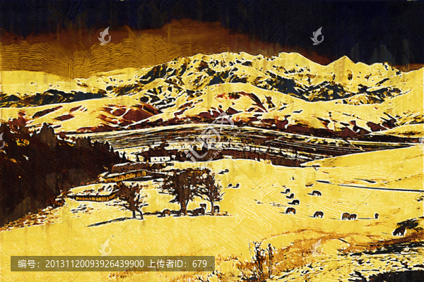 油畫,,風(fēng)景裝飾畫