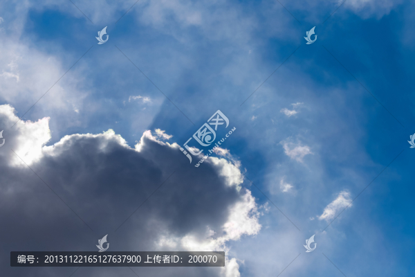 陽(yáng)光穿透烏云