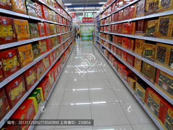 超市內(nèi)景,食品超市