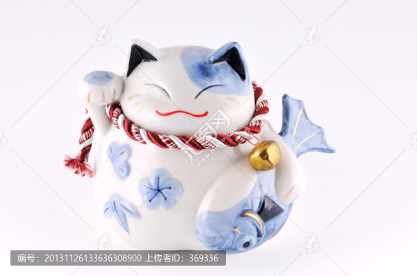 瓷質(zhì)發(fā)財(cái)貓
