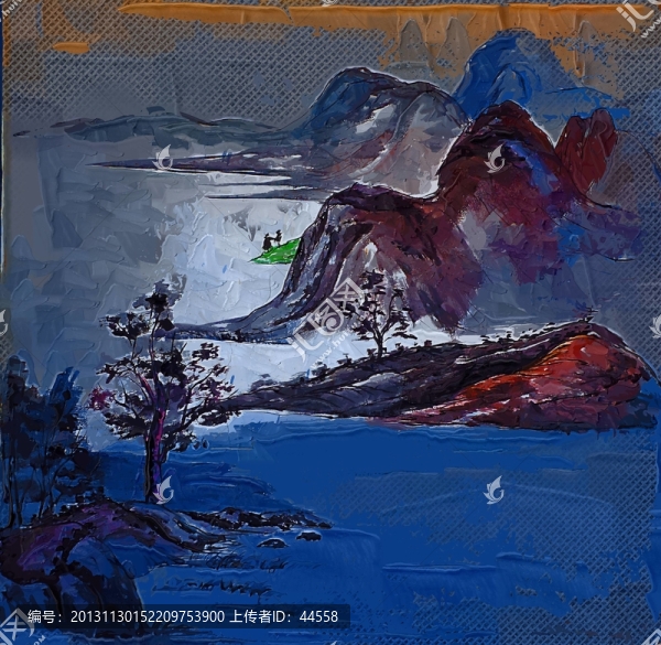 山水畫,抽象畫