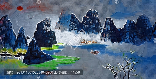 山水畫(huà),抽象畫(huà)