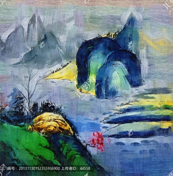 山水畫,抽象畫