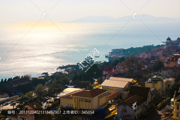 濱海建筑,小魚山遠眺TIF高清