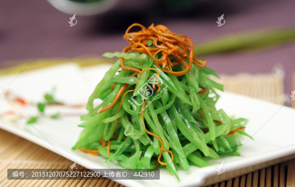 蟲草花拌荷蘭豆