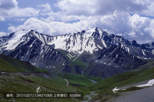 獨庫公路,天山牧場,冰川,草原