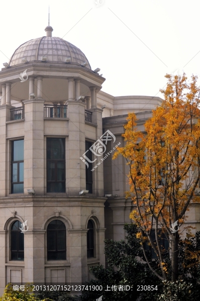 別墅秋景,歐式建筑