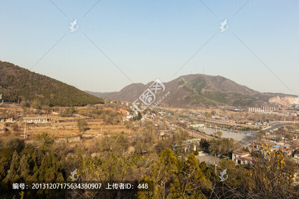 北京房山周口店鎮(zhèn)俯瞰