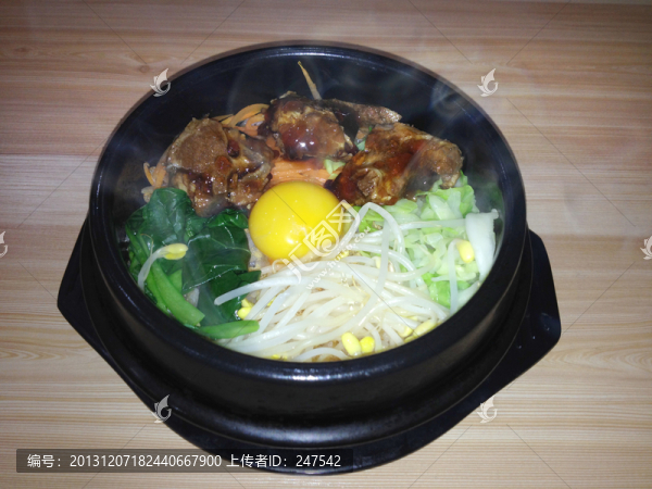 鐵板排骨拌飯