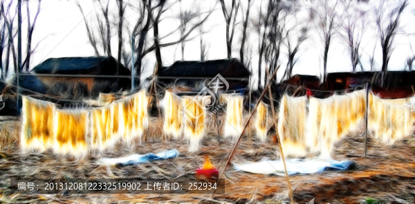 曬粉條