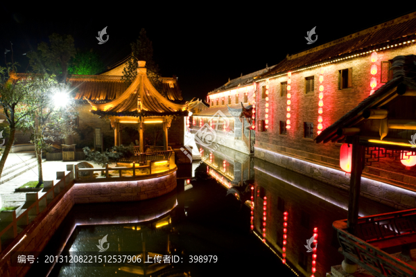 臺兒莊古城夜景