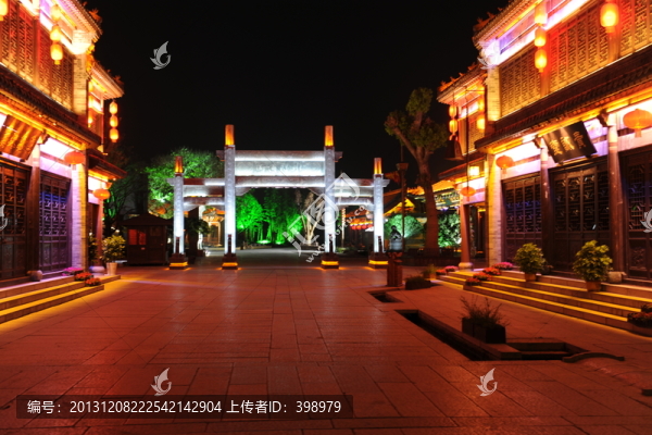臺(tái)兒莊古城夜景
