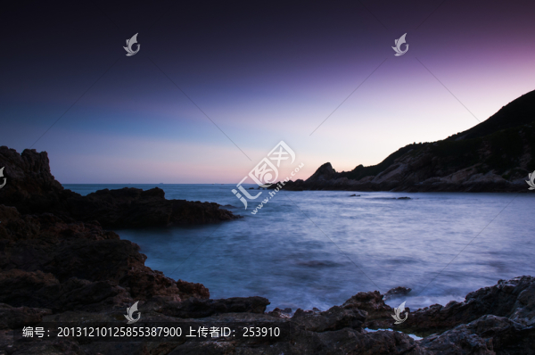 大海暮色