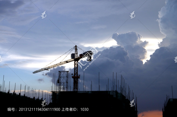 工地,塔吊