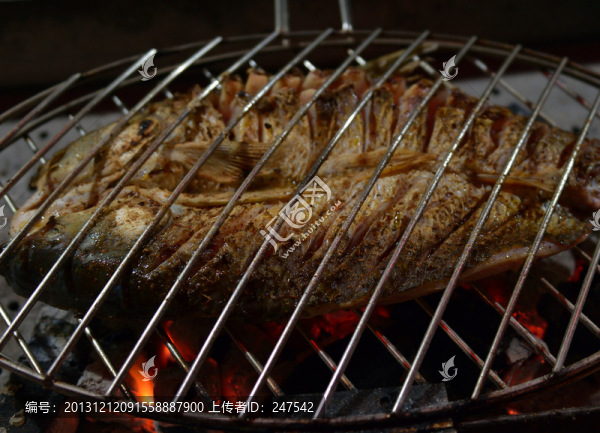 烤魚,燒烤,燒魚,魚,青魚,炭