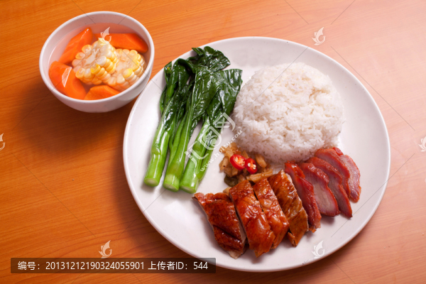 套燒鴨叉燒套餐