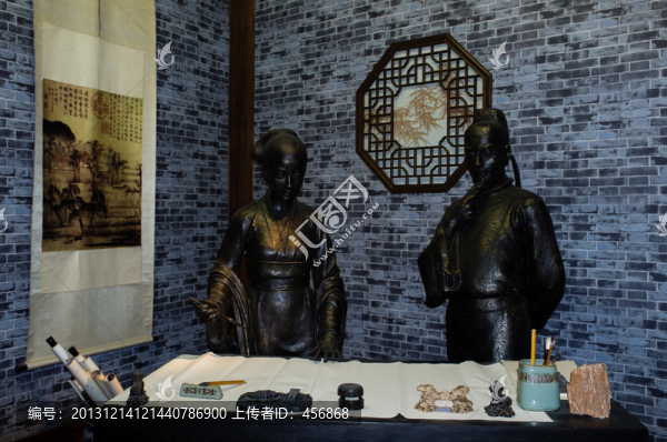 管道升雕像