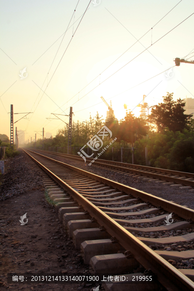 鐵路,夕陽