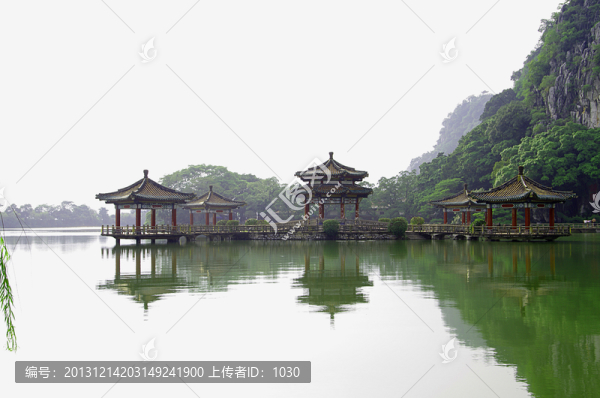 亭臺,山水