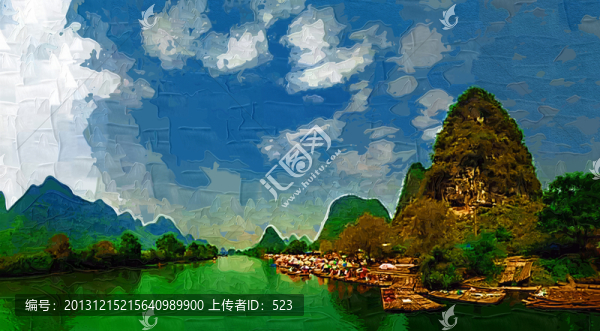 山水裝飾畫(huà)