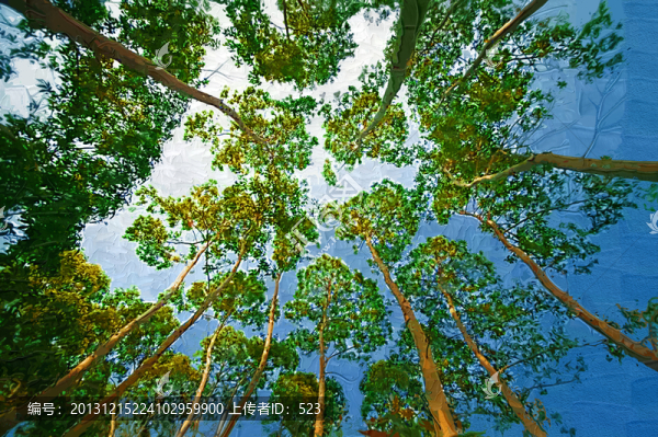 樹林裝飾畫