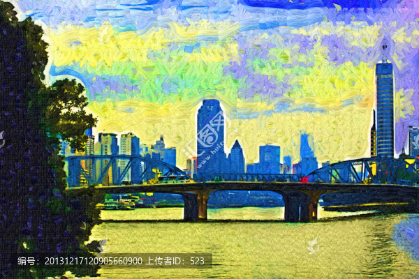 抽象油畫
