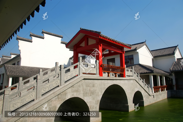 徽派建筑,水景公園