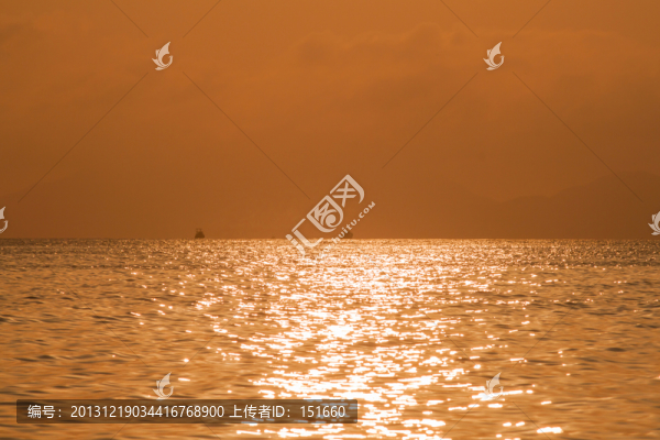 海上夕陽