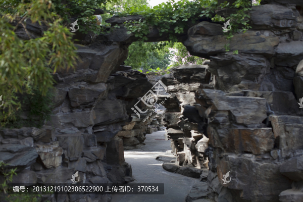 北京,恭王府,旅游景點(diǎn),假山