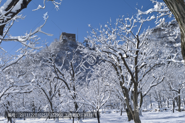 長城雪景