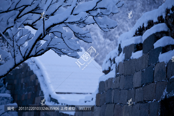 長城雪景