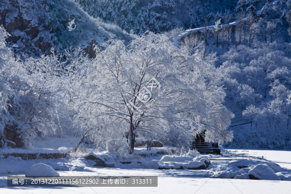 長城雪景