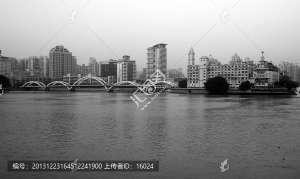 黃昏江景
