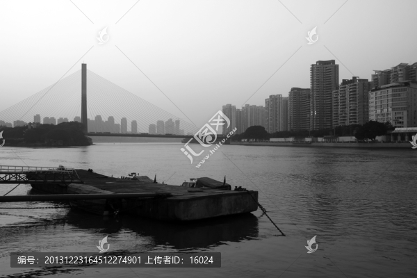 黃昏江景
