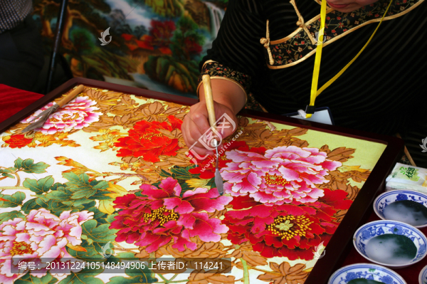 景泰藍(lán)珀晶畫