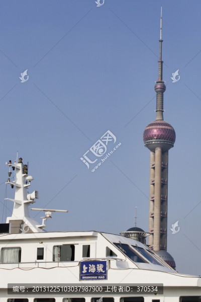 上海,城市,外灘建筑,東方明珠