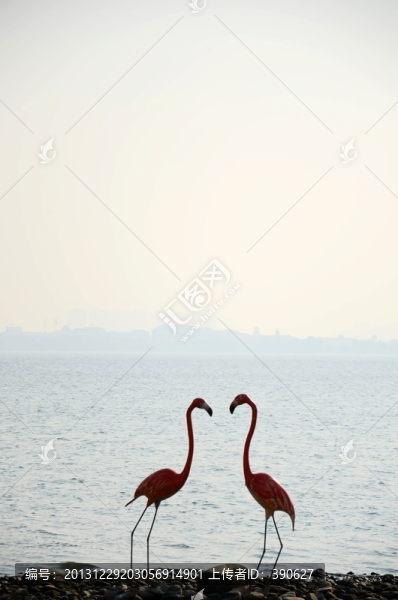 火烈鳥(niǎo)塑像