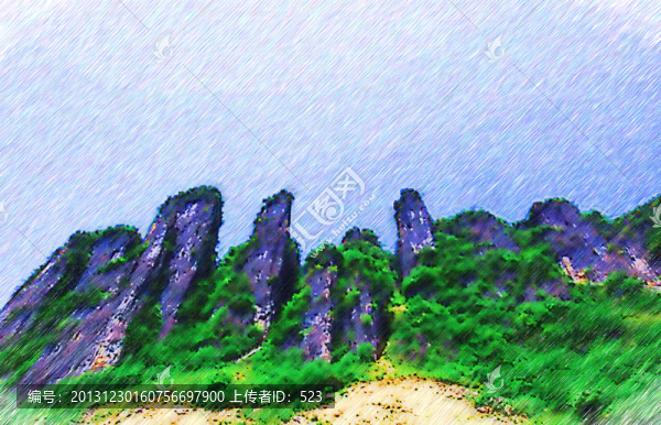 山峰裝飾畫