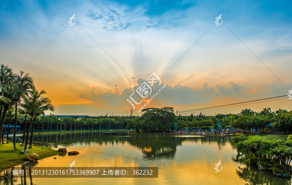 海上田園晚霞